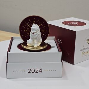Fancy Feast 2024 Collectible Christmas CAT Ornament Music Box 40th Anniversary